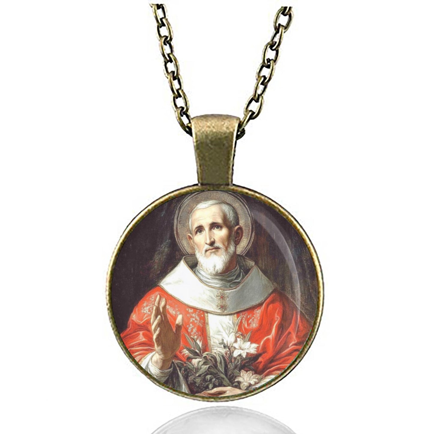 St Philip Neri Necklace Catholic Christian Medal Pendant