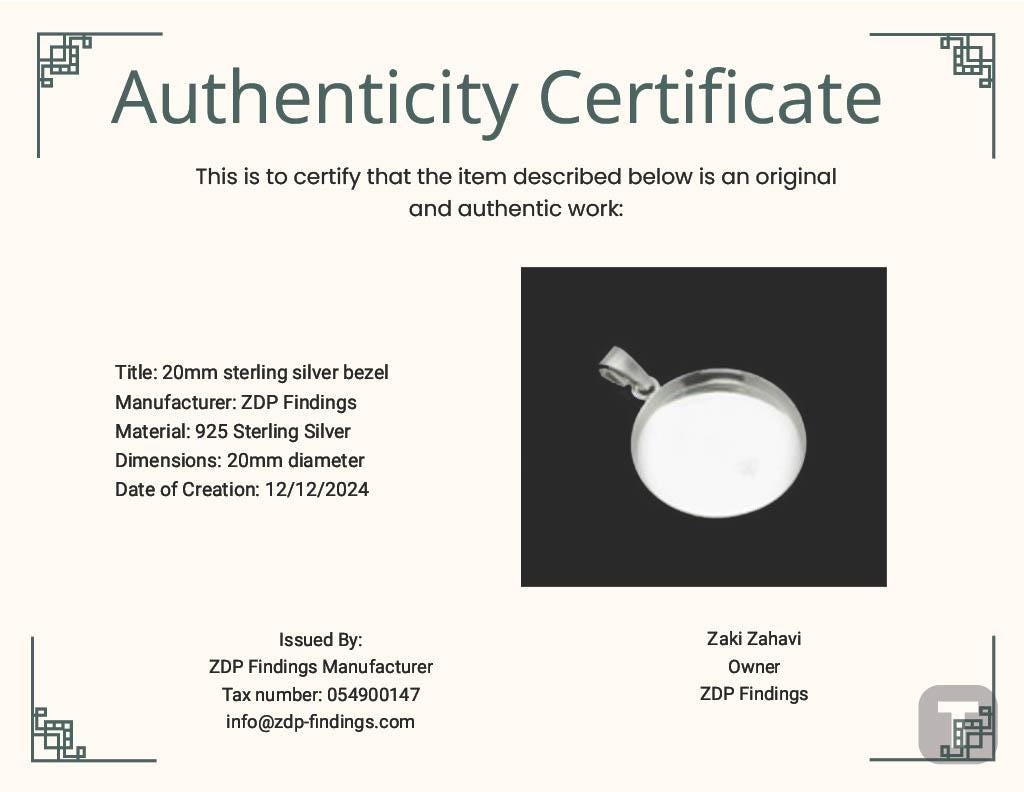 St Zoe 925 Sterling Silver Round Pendant