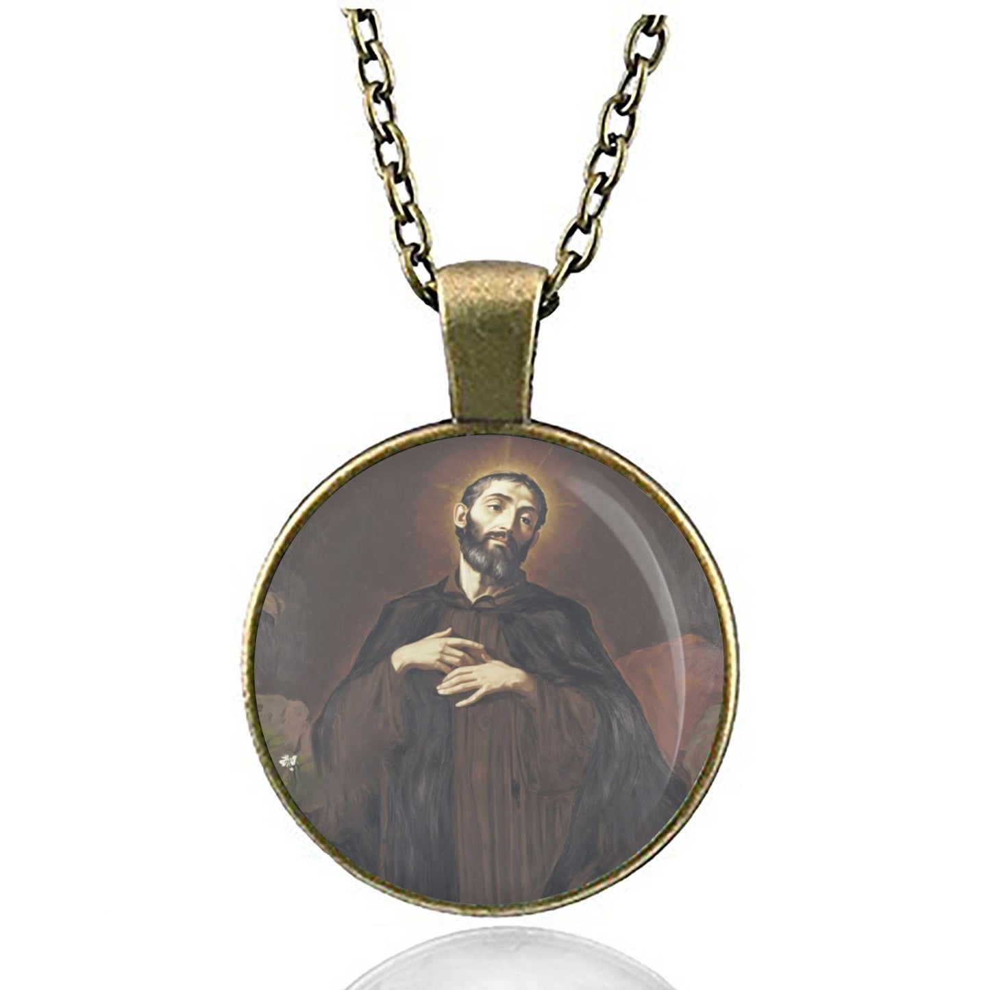 St. Jerome Emiliani Catholic Necklace Medal Pendant Christian Religious Jewelry