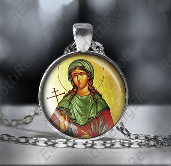 St Juliana Falconieri Catholic Necklace Pendant Christian Medal Patron