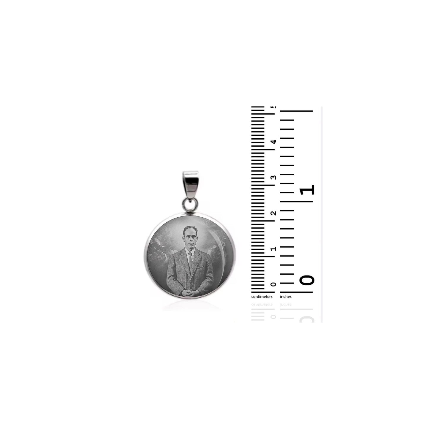 Saint Franz Jagerstatter Blessed Religious Devotional sterling silver 925 Christian Medal