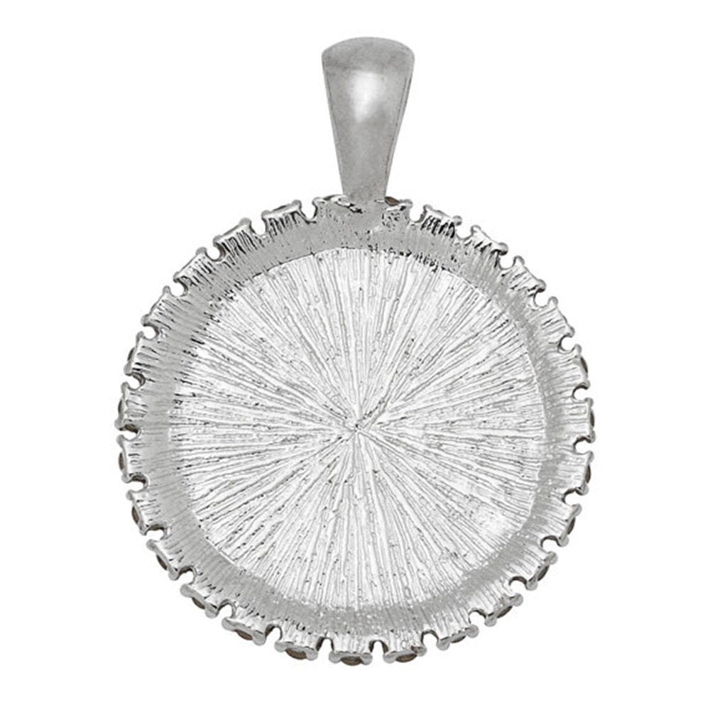 St. Pelagia of Tarsus Christian Orthodox Pendant with Rhinestones