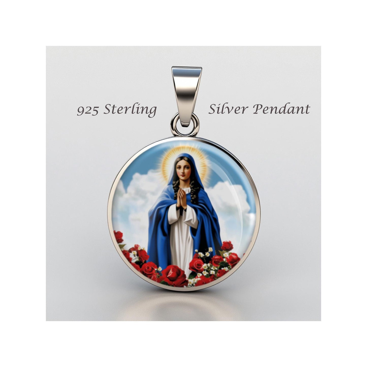 St Sara Kali Religious Saint Sarah Devotional sterling silver 925 Christian Medal Patron Pendant