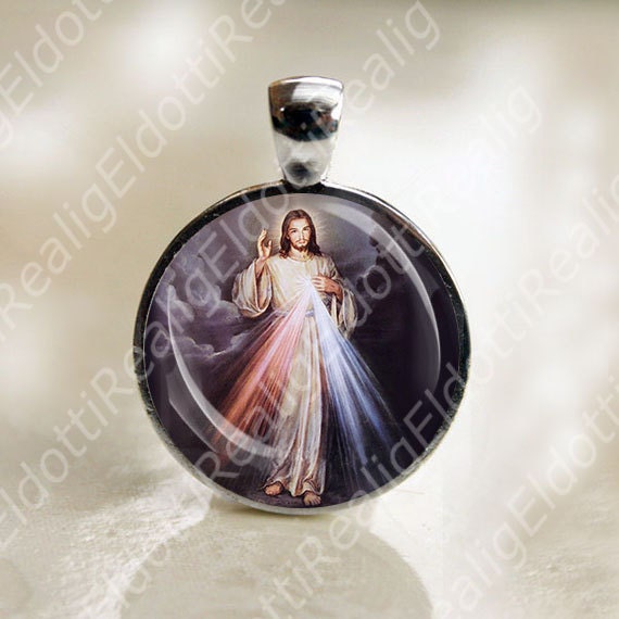 Divine Mercy Jesus Medal Catholic Christian Religious Christian