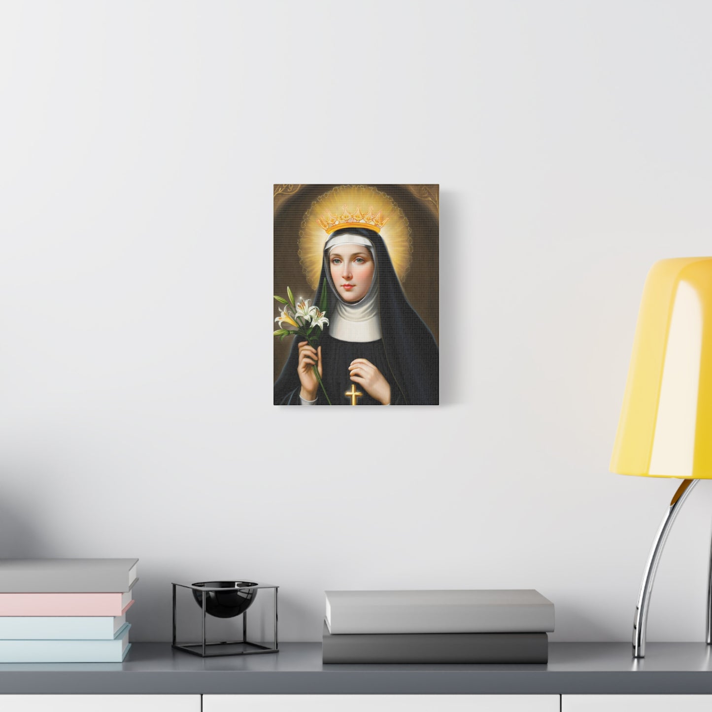 Ready to Hang - St. Patricia Catholic Canvas Wall Art, Christian Decor