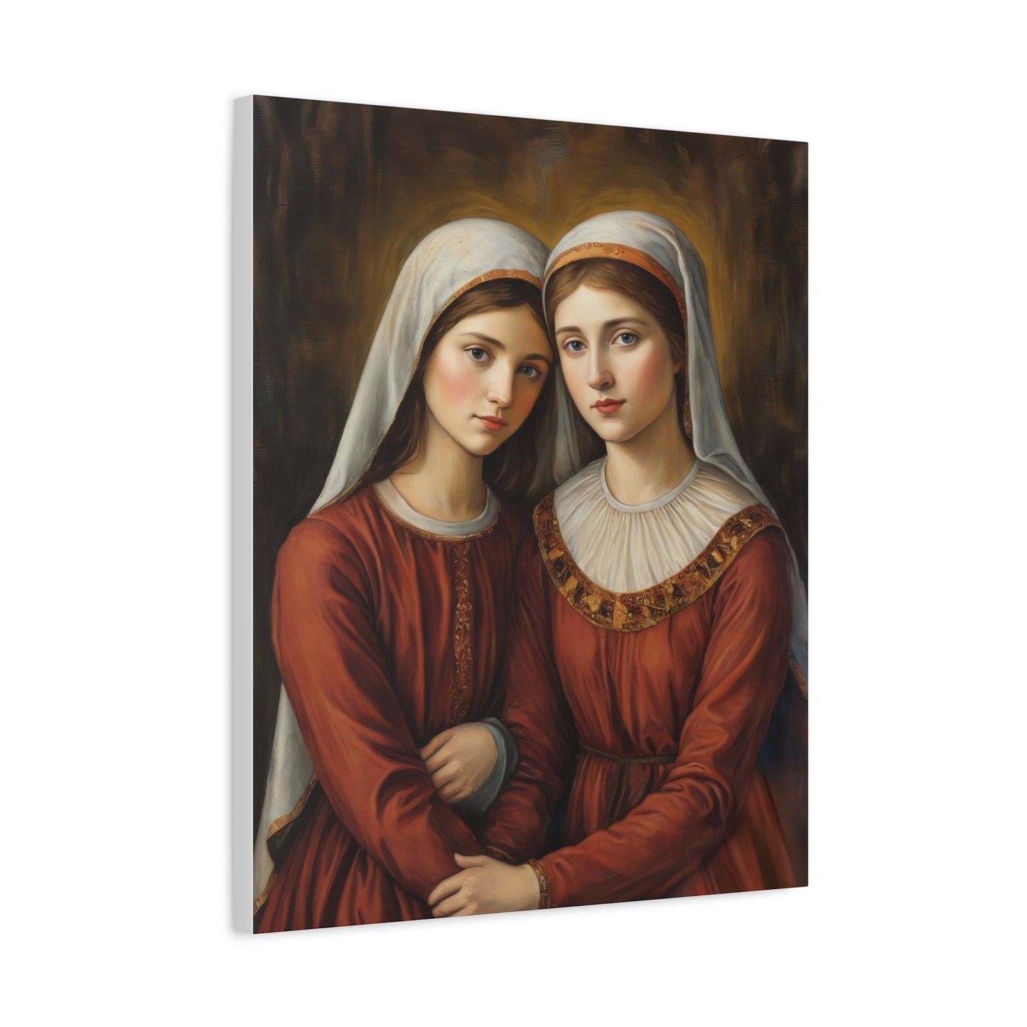 Ready to Hang - Sts. Perpetua and Felicity Catholic Canvas Wall Art, Christian Decor