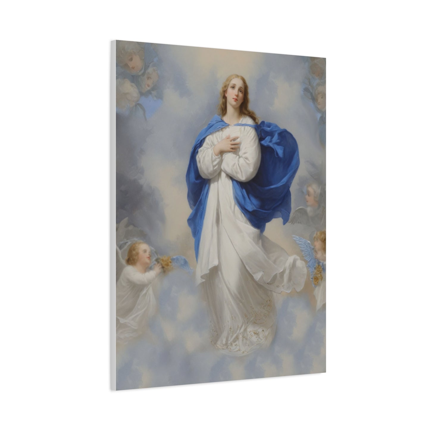 Ready to Hang - Mary Our Lady Assumption Catholic Canvas Wall Art, Christian Decor