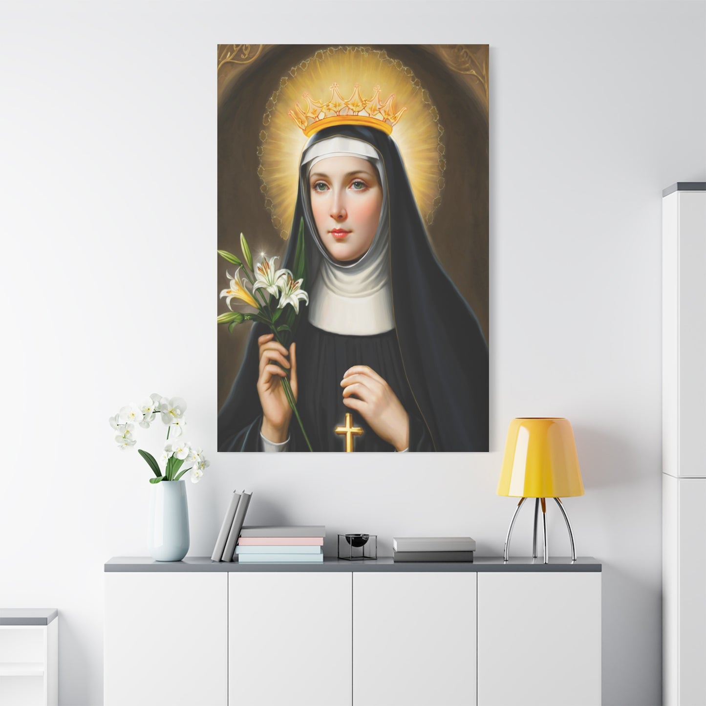 Ready to Hang - St. Patricia Catholic Canvas Wall Art, Christian Decor