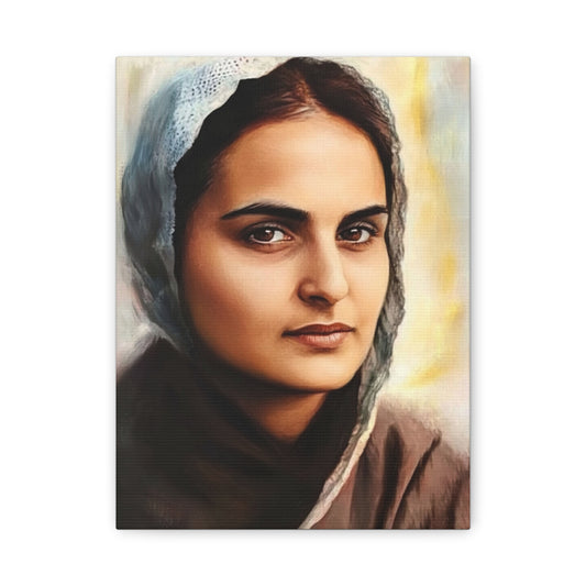 St. Bernadette Soubirous of Lourdes Canvas Print, Catholic Decor Wall, Gift Religious Christian