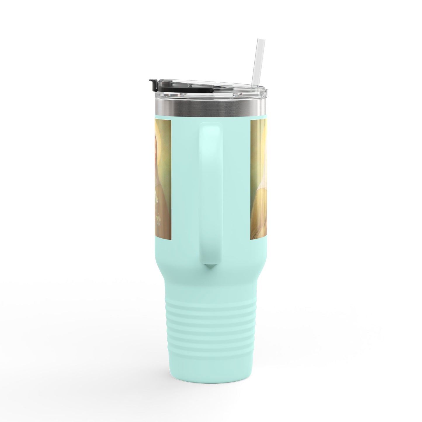 St.Ada Insulated Travel Mug - Perfect for Nature Lovers, Faith, Spiritual Gifts 40oz