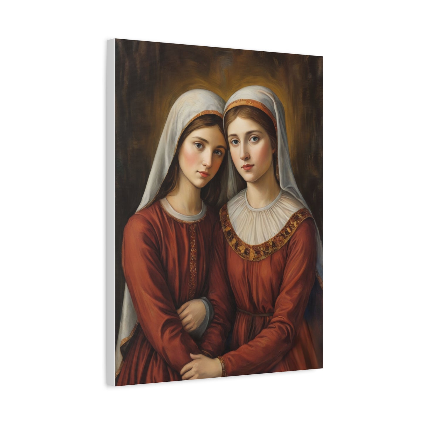 Ready to Hang - Sts. Perpetua and Felicity Catholic Canvas Wall Art, Christian Decor