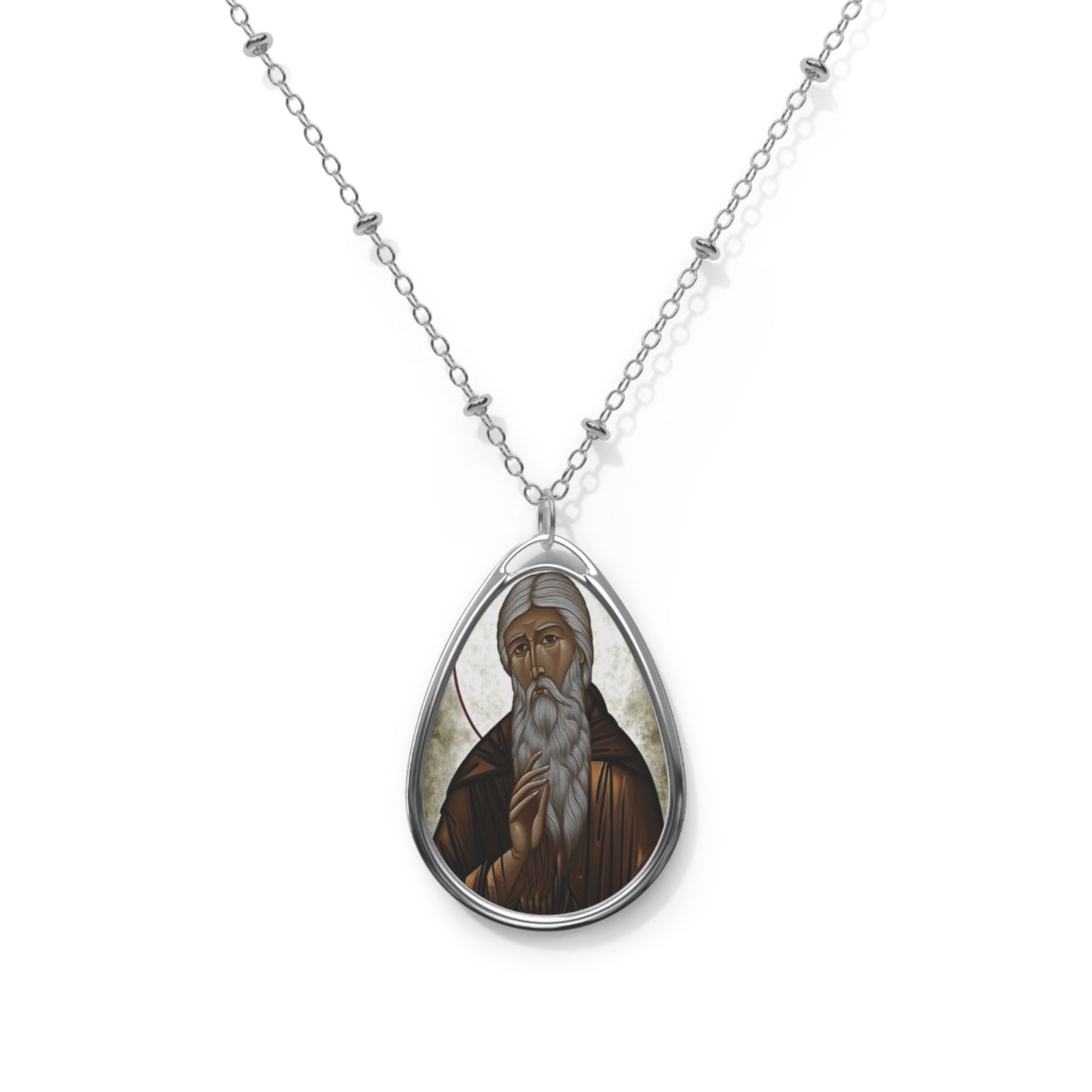 Arsenius the Great Catholic Necklace Drop Pendant