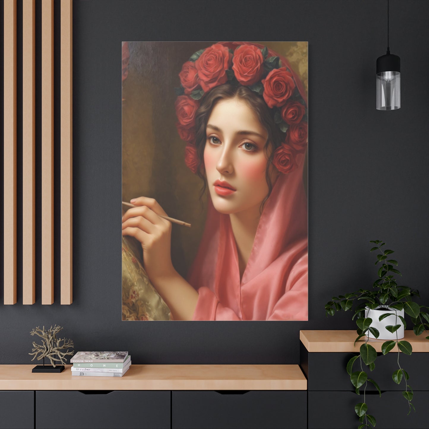 Ready To Hang - St. Rosalia Catholic Canvas Wall Art, Christian Decor