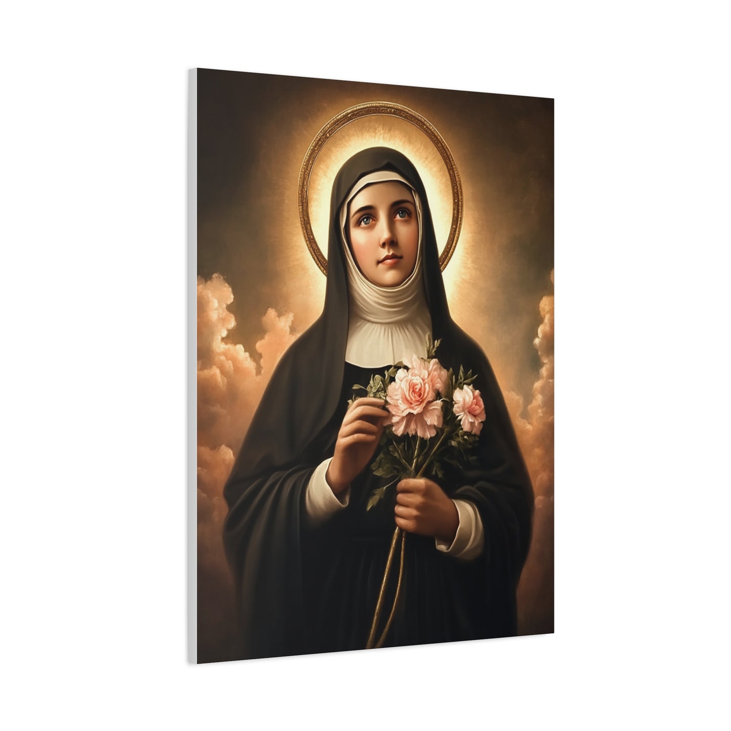 Ready To Hang - St. Rita of Cascia Catholic Canvas Wall Art, Christian Decor