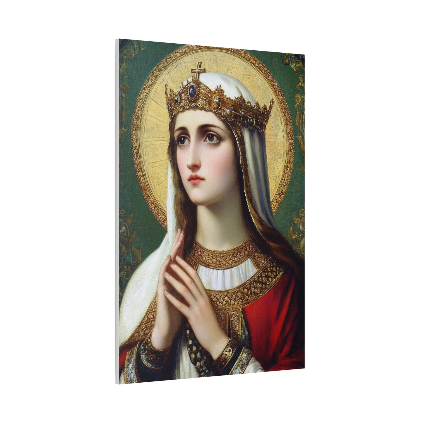 St. Elizabeth of Hungary Catholic Canvas Wall Art, Christian Decor