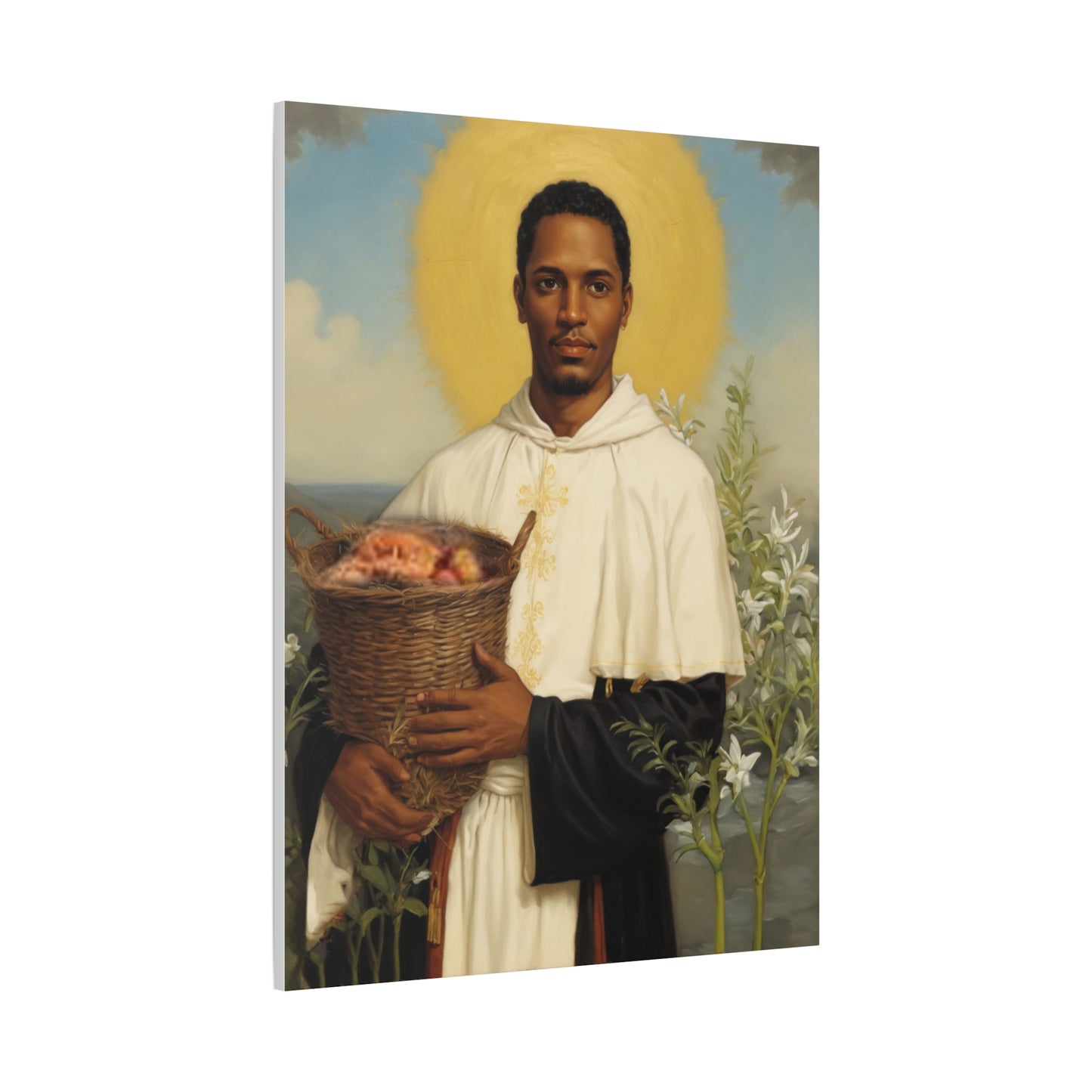 Ready To Hang - St. Martin de Porres Catholic Canvas Wall Art, Christian Decor