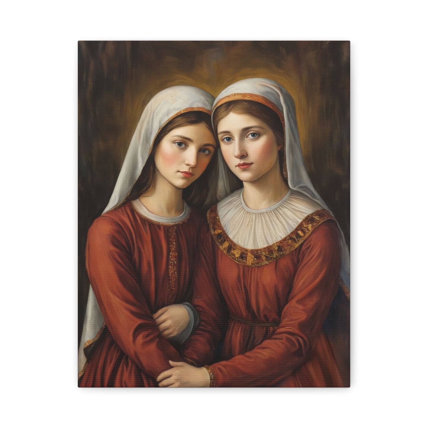 Ready to Hang - Sts. Perpetua and Felicity Catholic Canvas Wall Art, Christian Decor