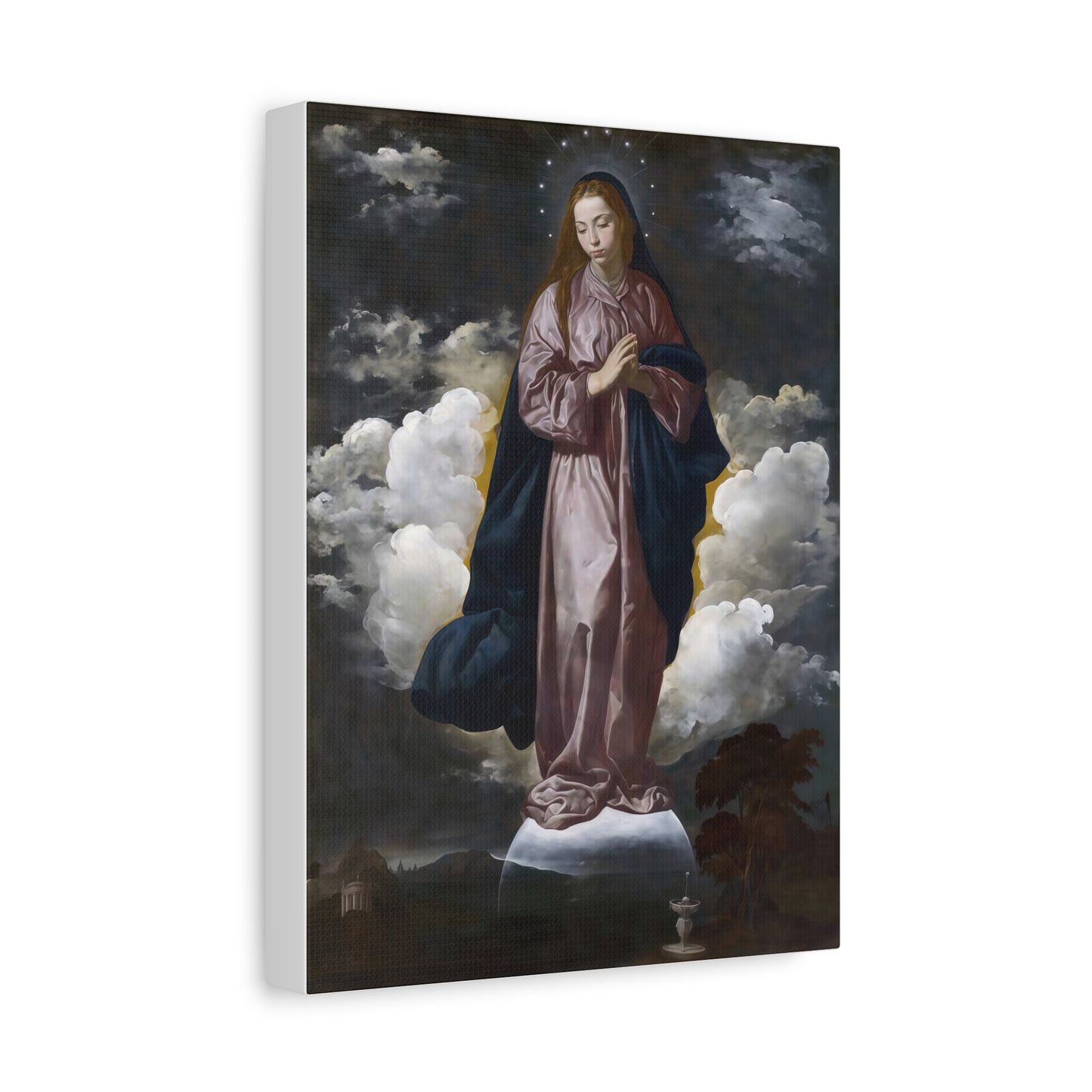Ready To Hang - Mary Immaculate Conception Catholic Canvas Wall Art, Christian Decor