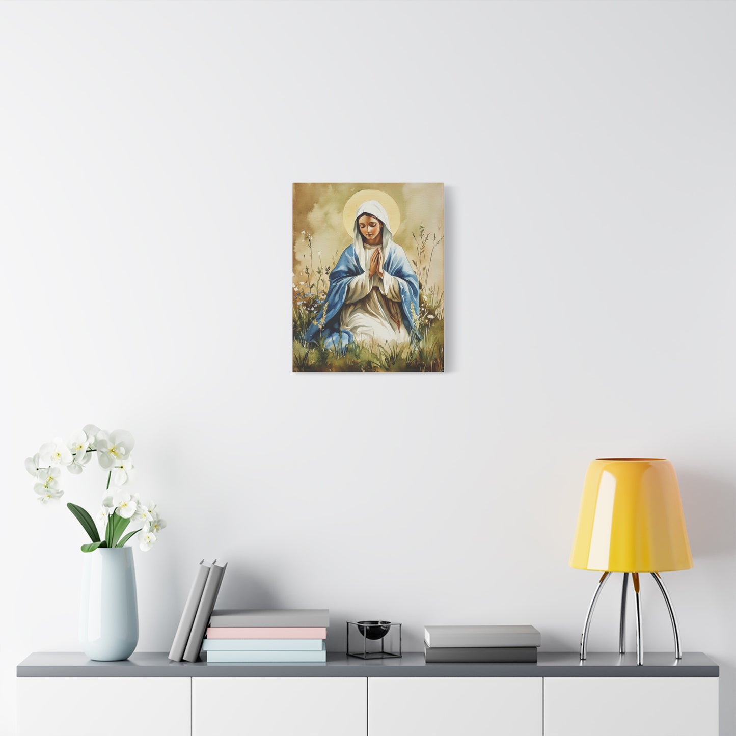 Ready to Hang - Our Lady The Most Holy Mary Catholic Canvas Wall Art, Christian Decor