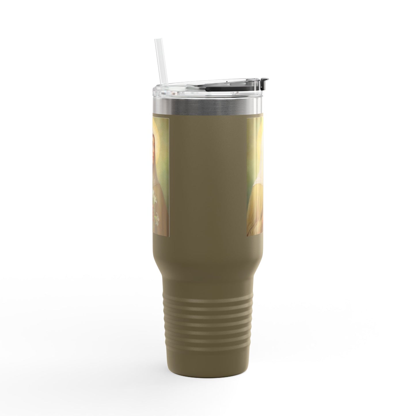 St.Ada Insulated Travel Mug - Perfect for Nature Lovers, Faith, Spiritual Gifts 40oz