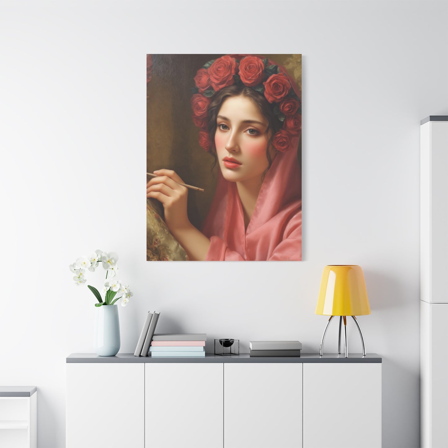 Ready To Hang - St. Rosalia Catholic Canvas Wall Art, Christian Decor