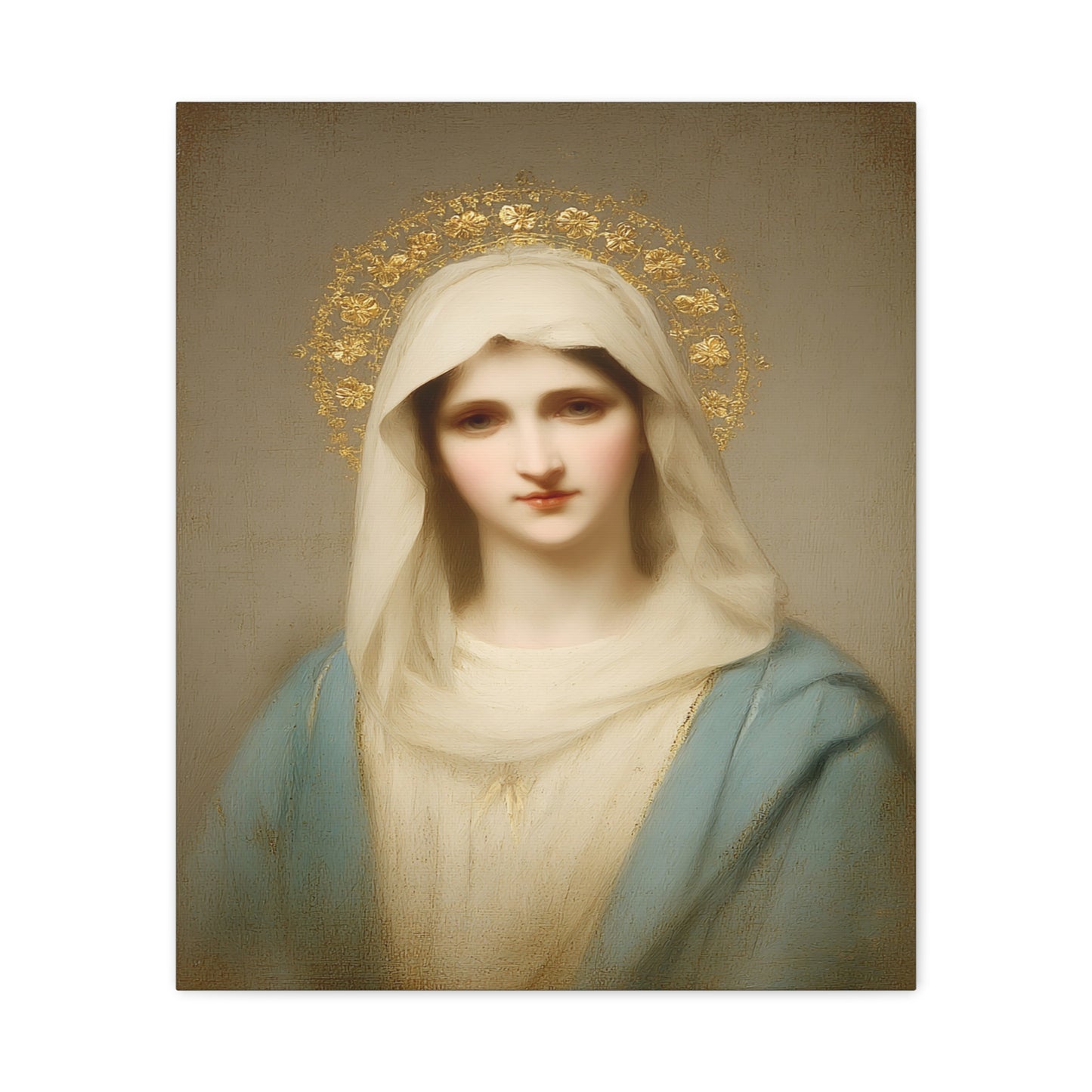 Holy Mother Mary Catholic Canvas Wall Art, Christian Decor