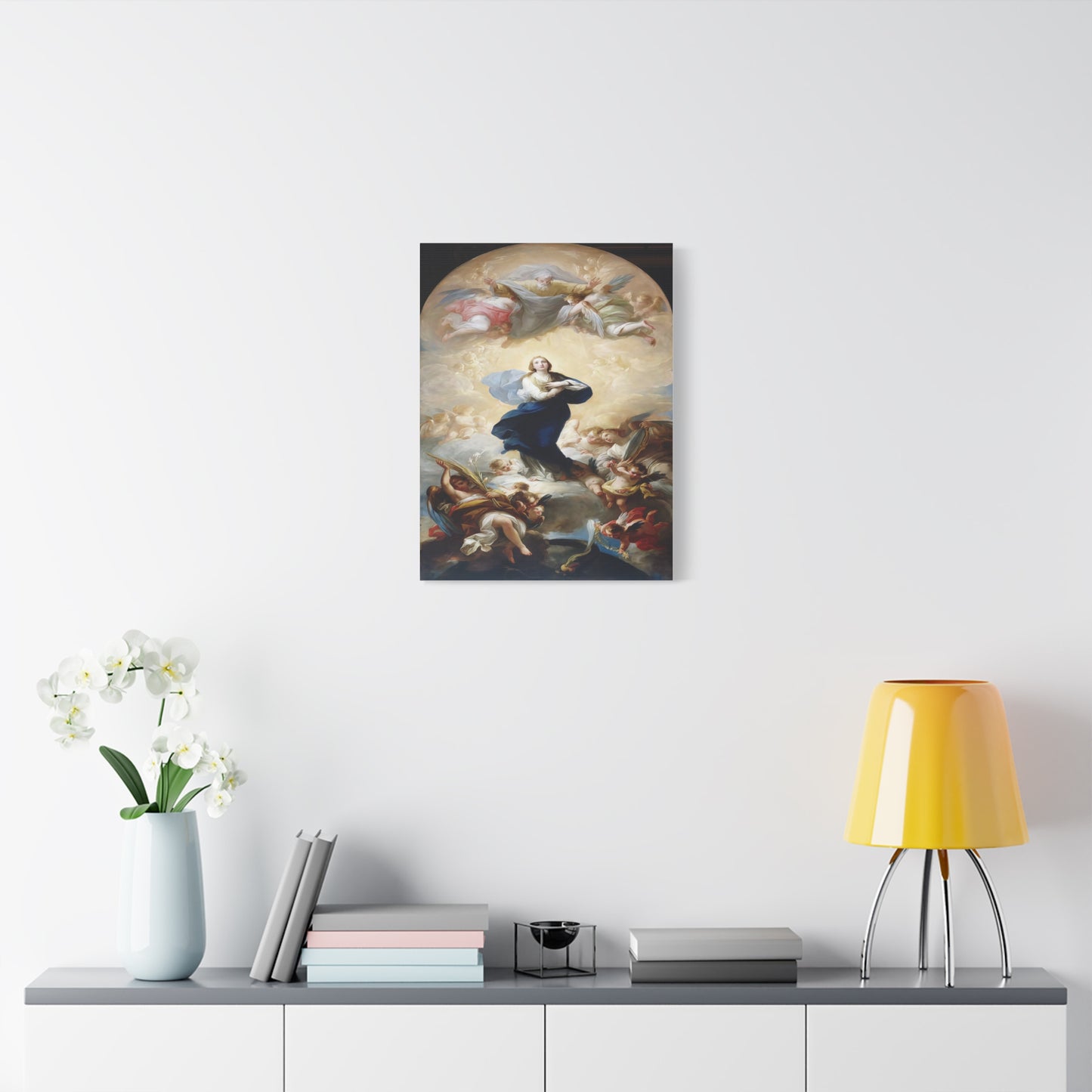 Ready To Hang - Mother Mary Immaculate Conception Catholic Canvas Wall Art