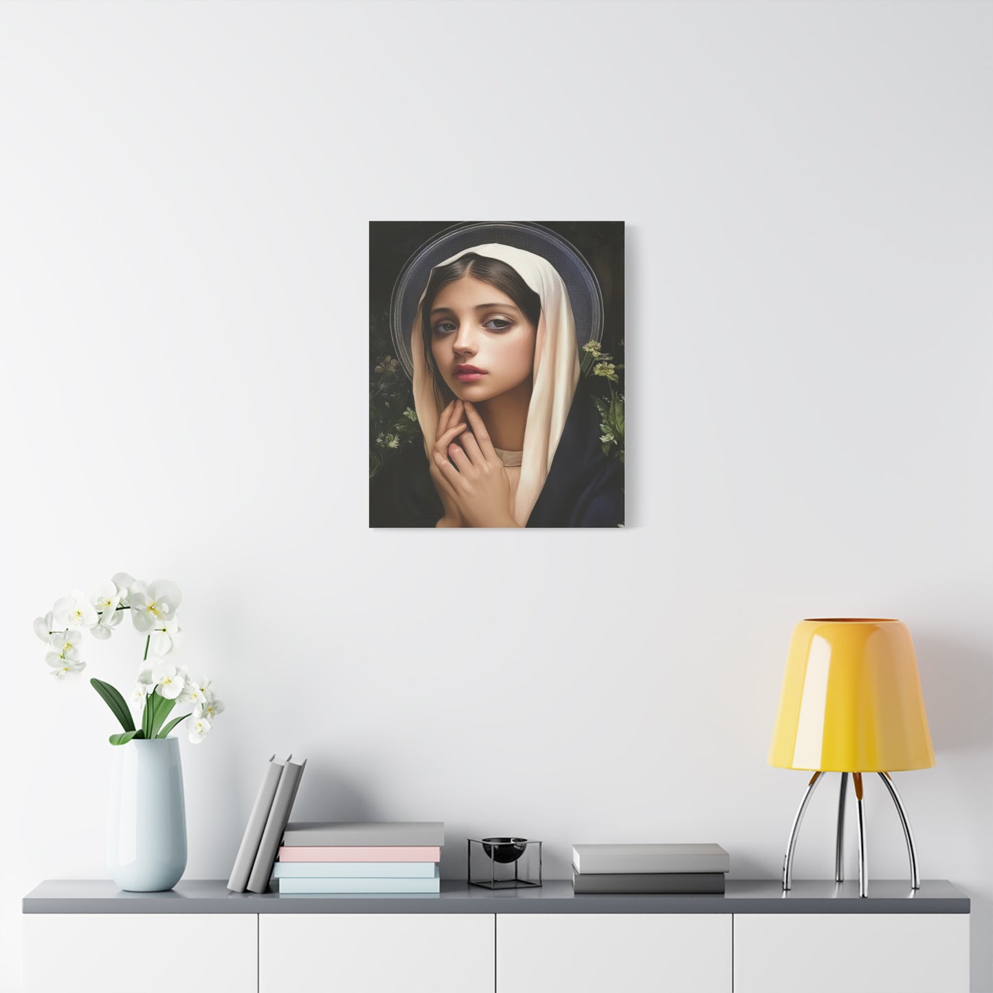St. Elizabeth of Hungary Catholic Canvas Wall Art, Christian Decor