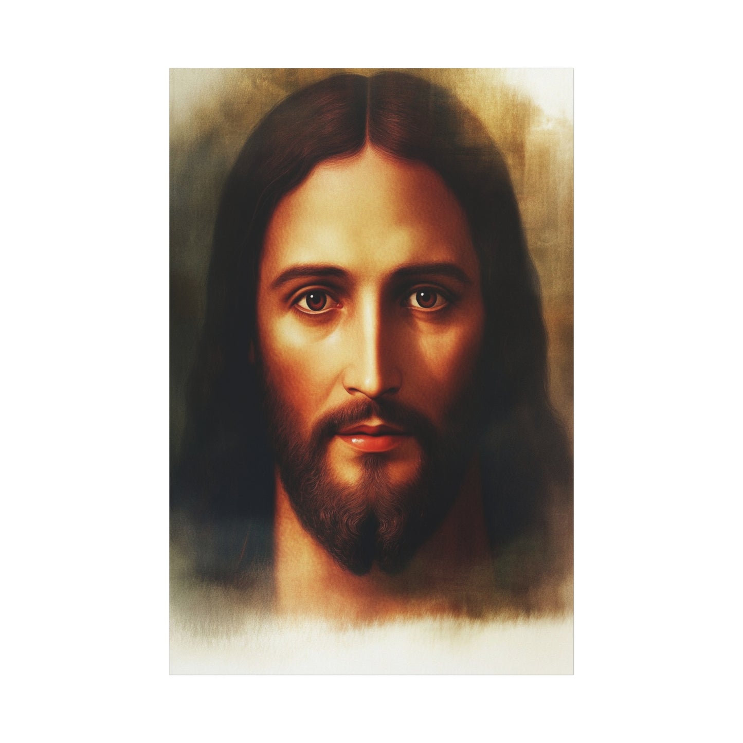 Jesus Holy Face Catholic Canvas Wall Art, Christian Decor