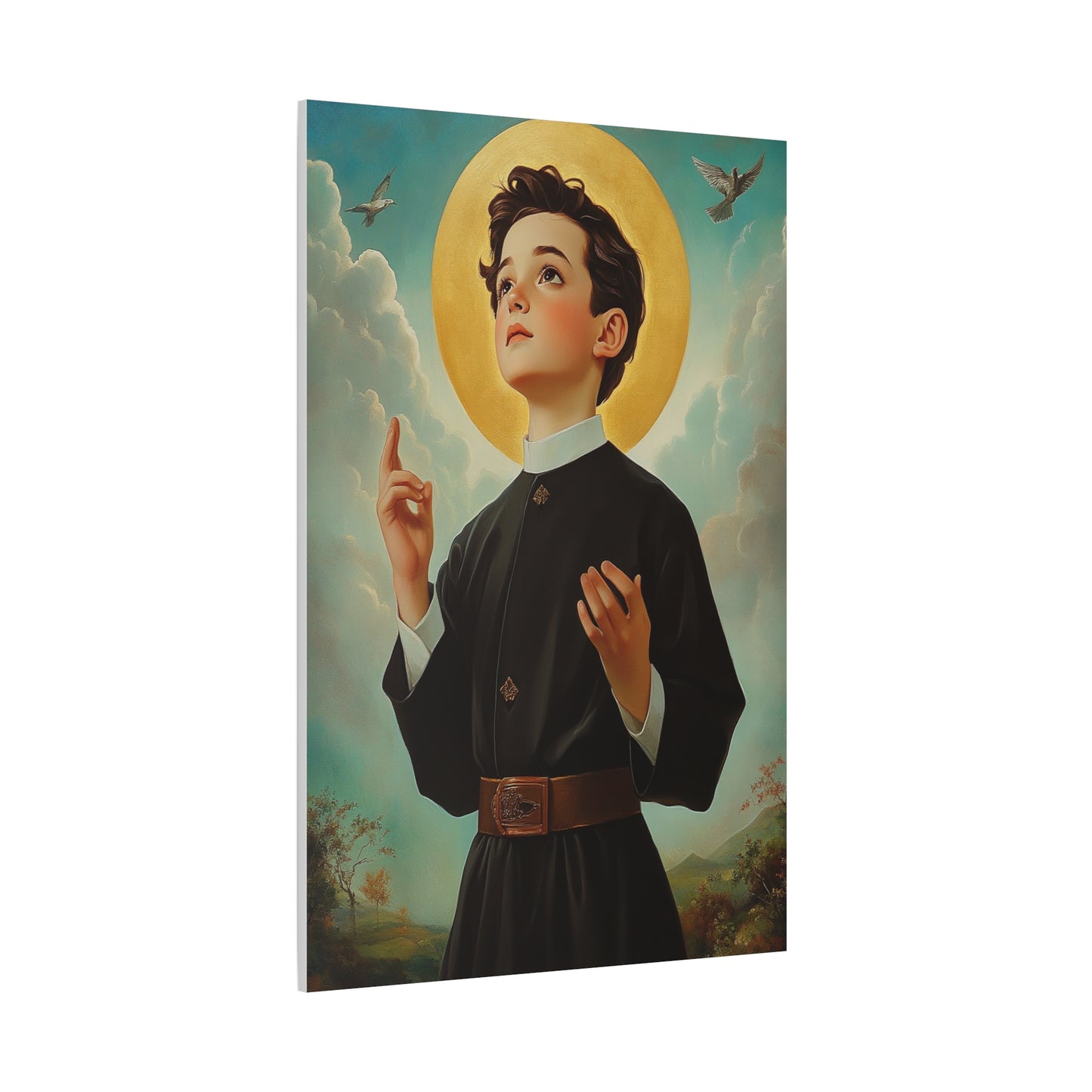 St. Dominic Savio Catholic Canvas Wall Art, Christian Decor