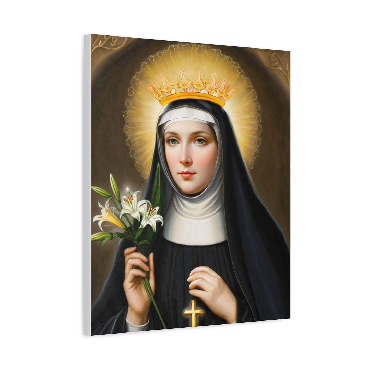 Ready to Hang - St. Patricia Catholic Canvas Wall Art, Christian Decor