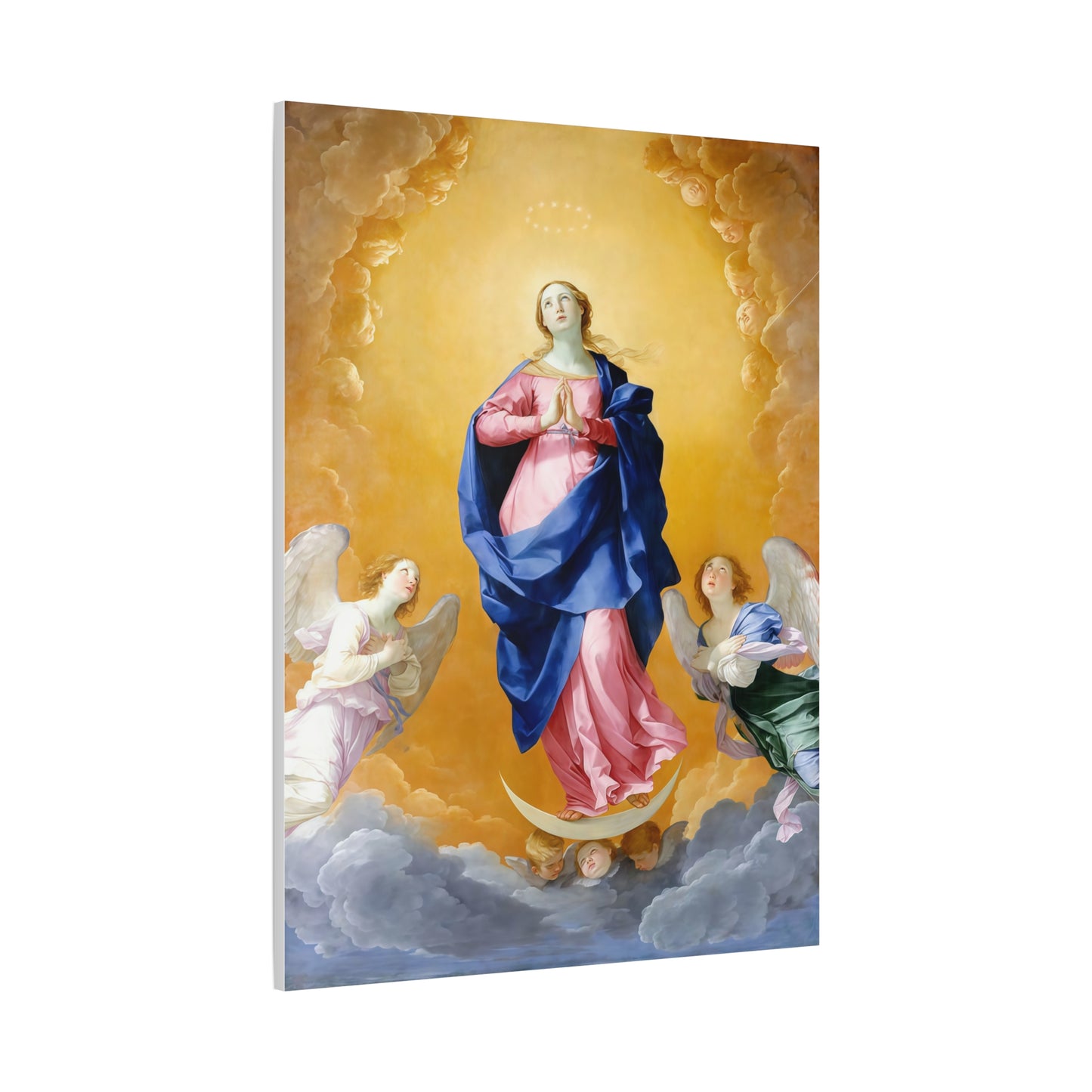 Ready To Hang - Mother Mary Immaculate Conception Our Lady Catholic Canvas Wall Art, Christian Decor