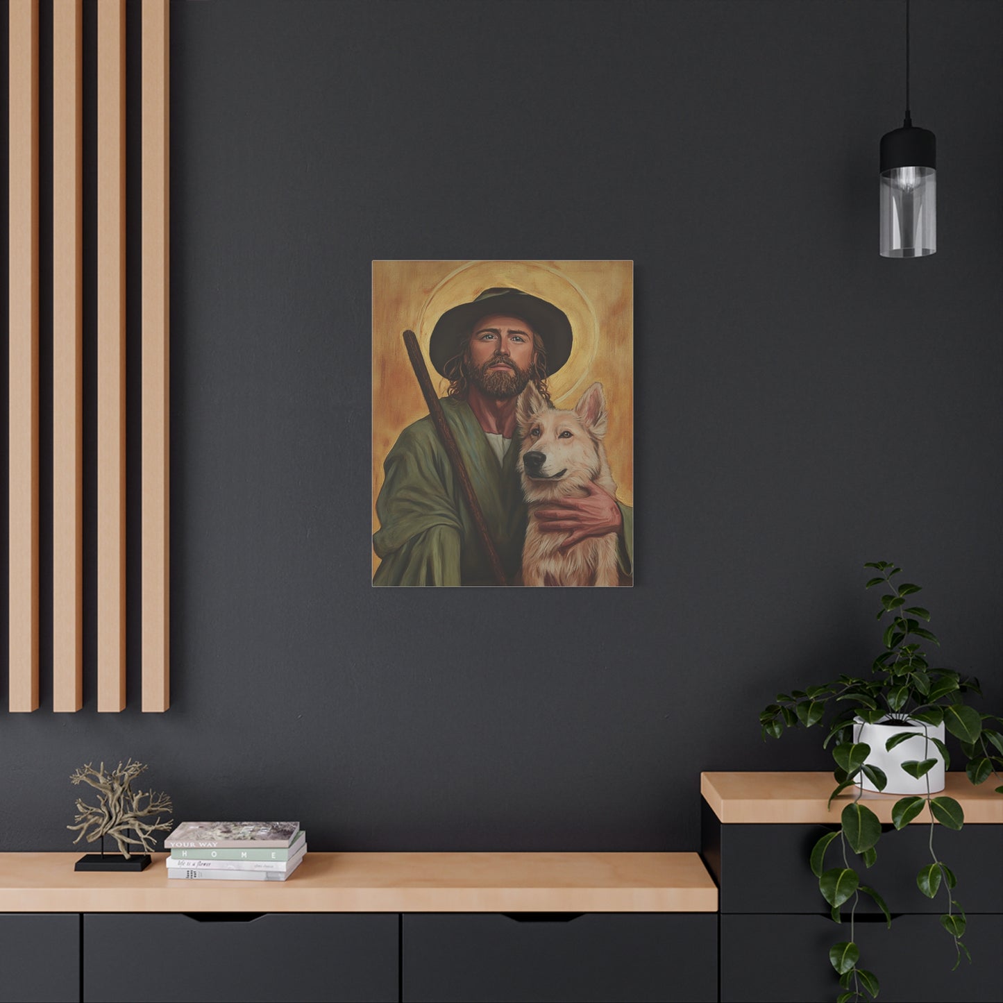 Ready To Hang - St. Roch Catholic Canvas Wall Art, Christian Decor