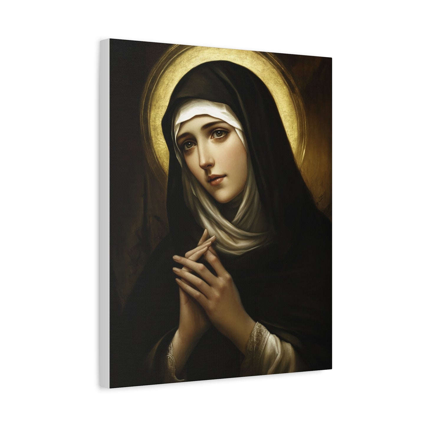 St. Bridget of Sweden Catholic Canvas Wall Art, Christian Decor