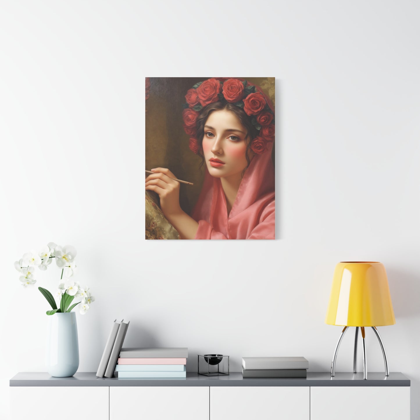 Ready To Hang - St. Rosalia Catholic Canvas Wall Art, Christian Decor