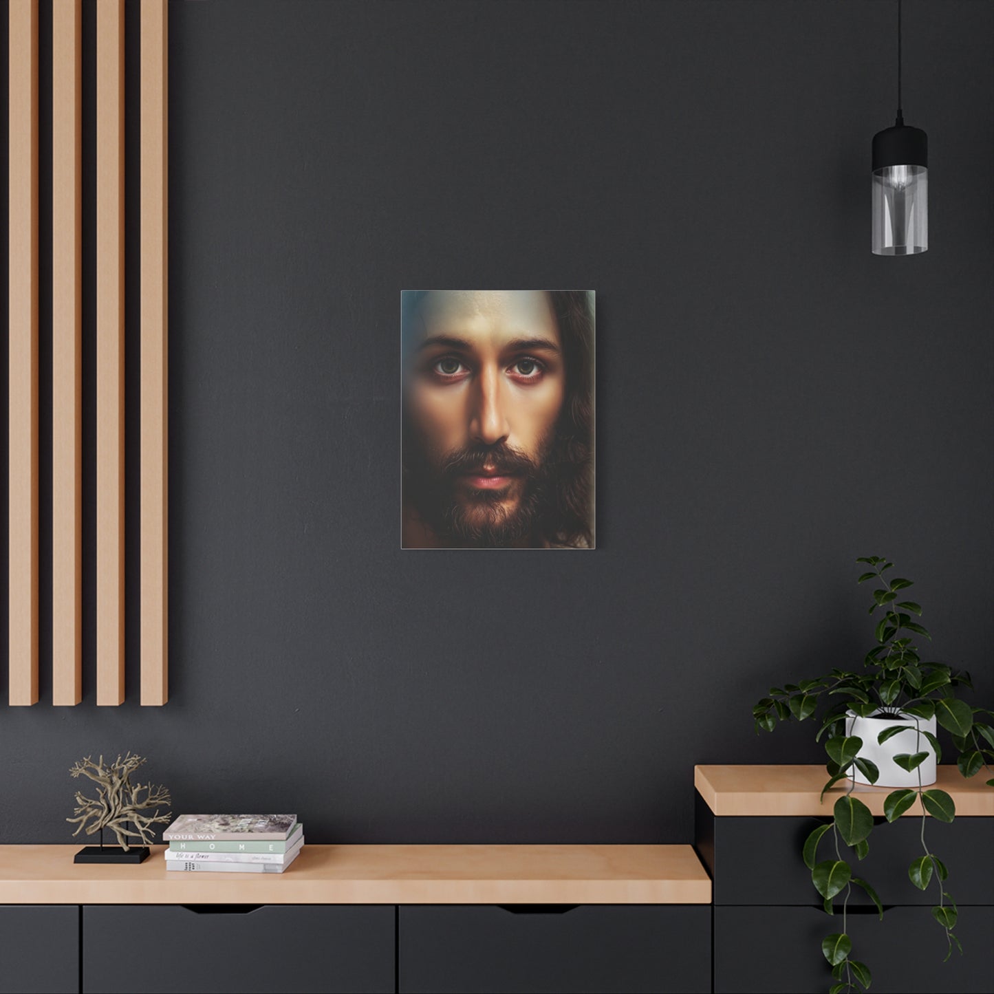 Jesus Christ Holy Face Catholic Canvas Wall Art, Christian Decor
