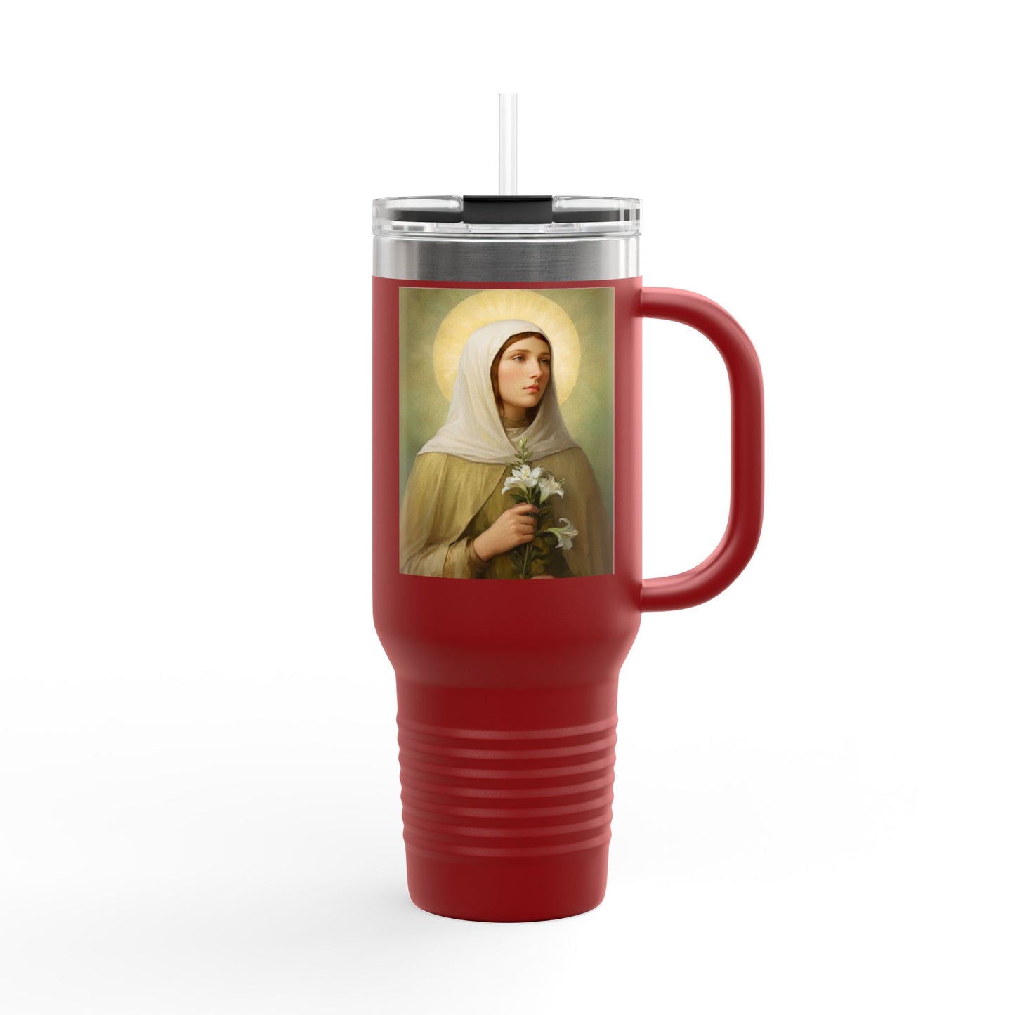 St.Ada Insulated Travel Mug - Perfect for Nature Lovers, Faith, Spiritual Gifts 40oz