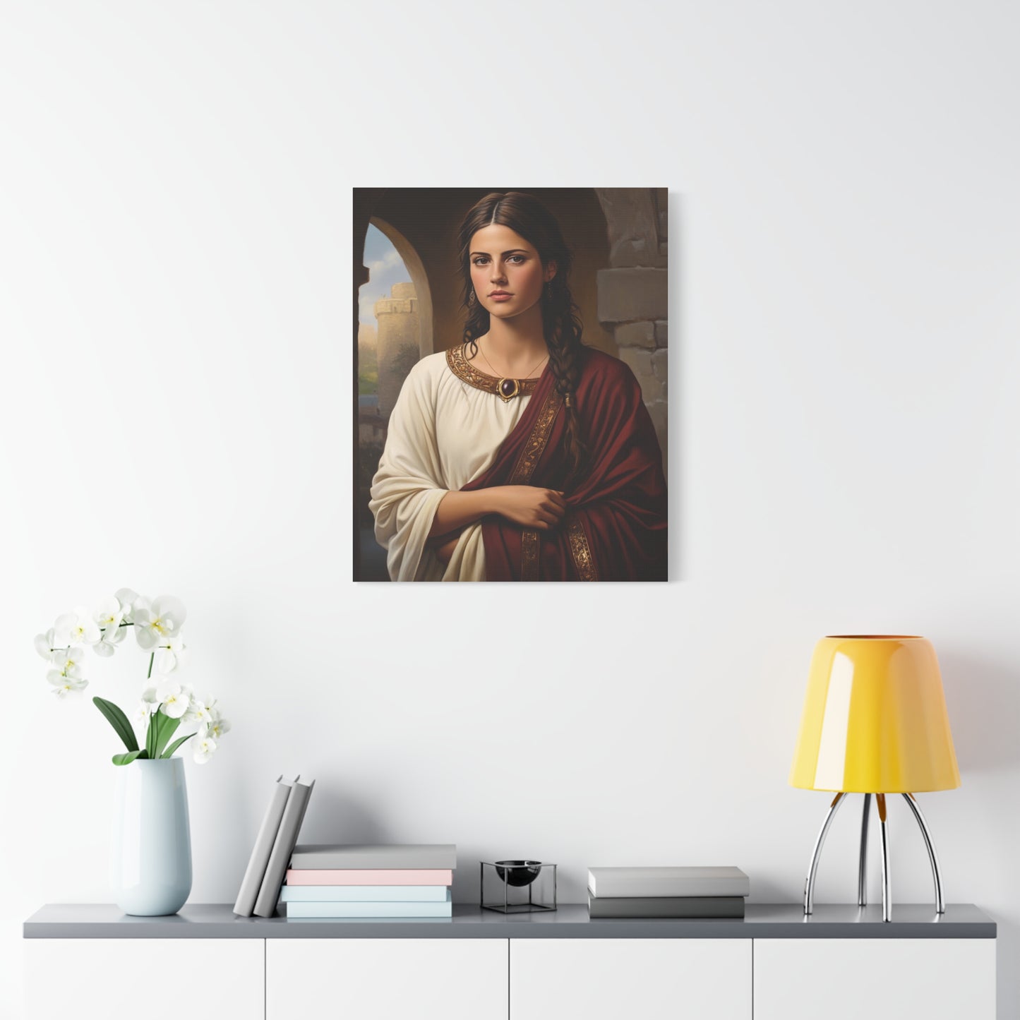 Ready To Hang - St. Quiteria Catholic Canvas Wall Art, Christian Decor