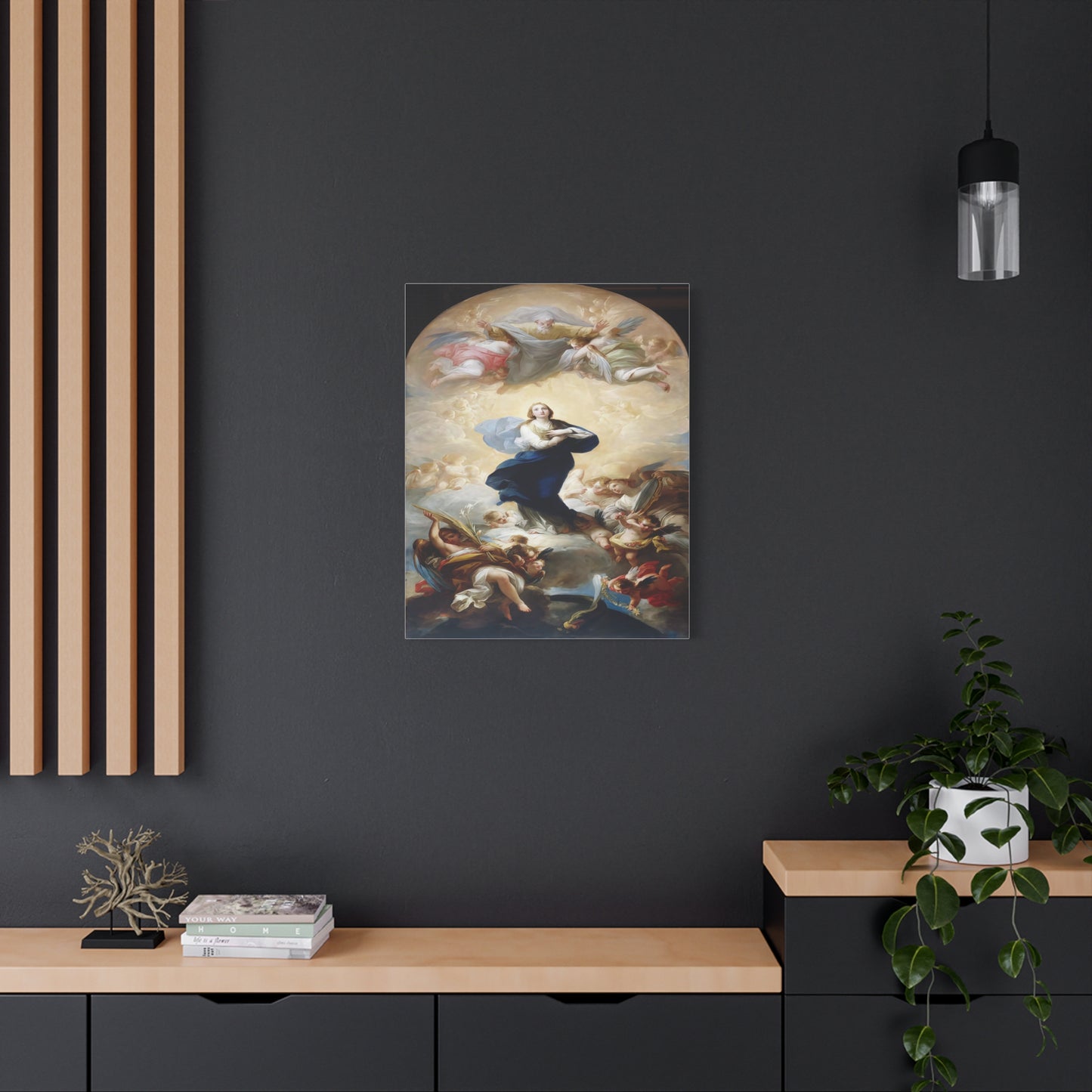 Ready To Hang - Mother Mary Immaculate Conception Catholic Canvas Wall Art