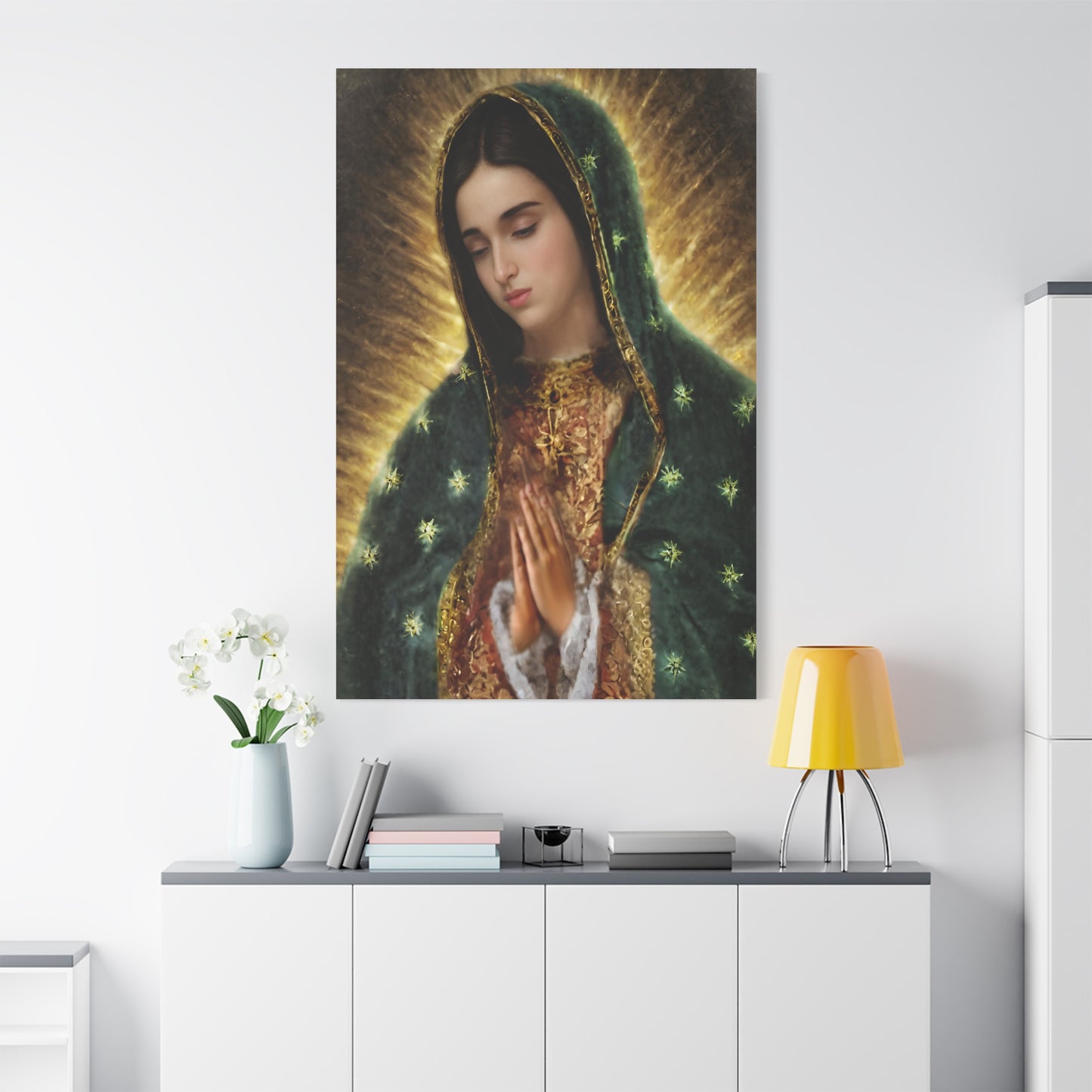 Ready to Hang - Our Lady of Guadalupe Catholic Canvas Wall Art, Christian Decor