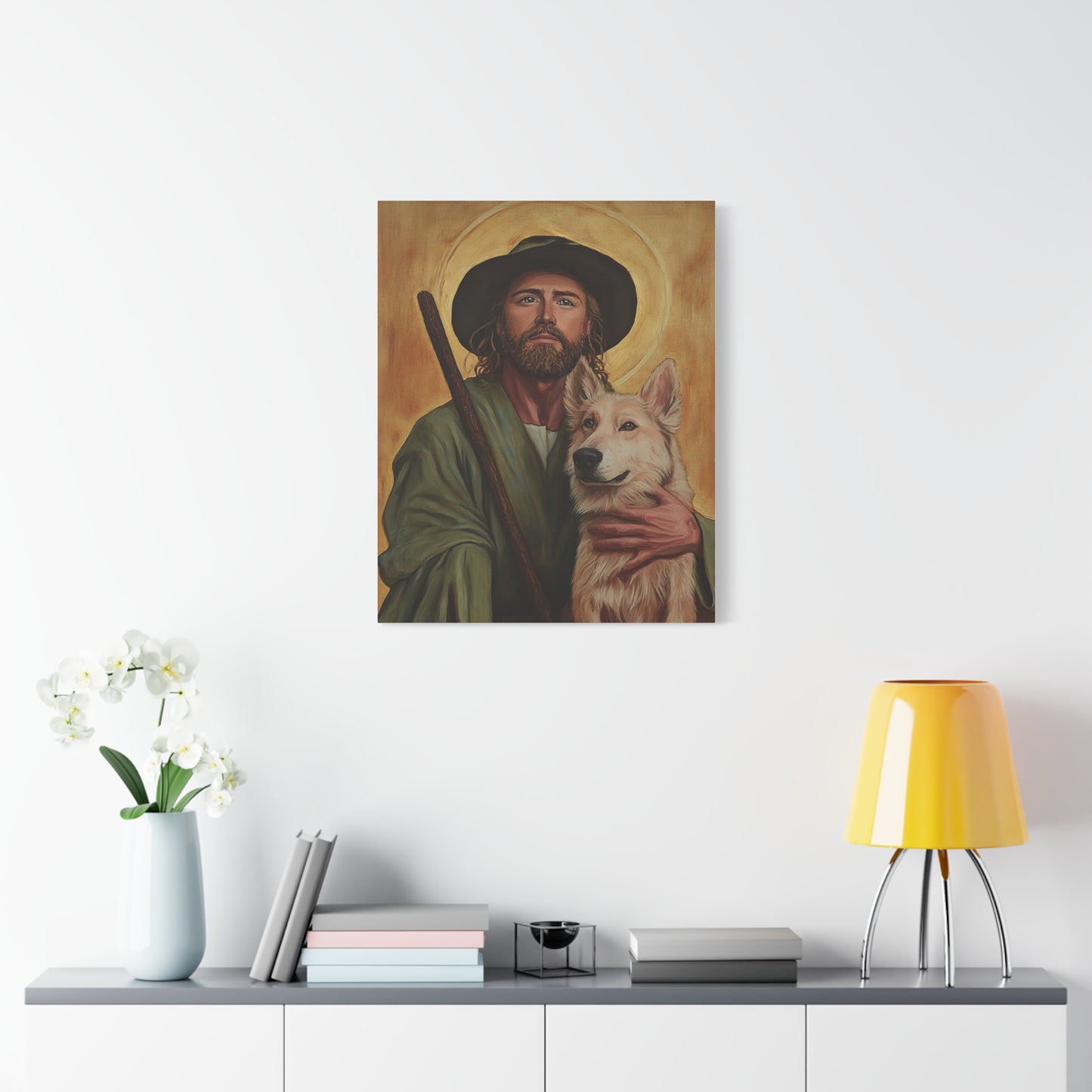 Ready To Hang - St. Roch Catholic Canvas Wall Art, Christian Decor