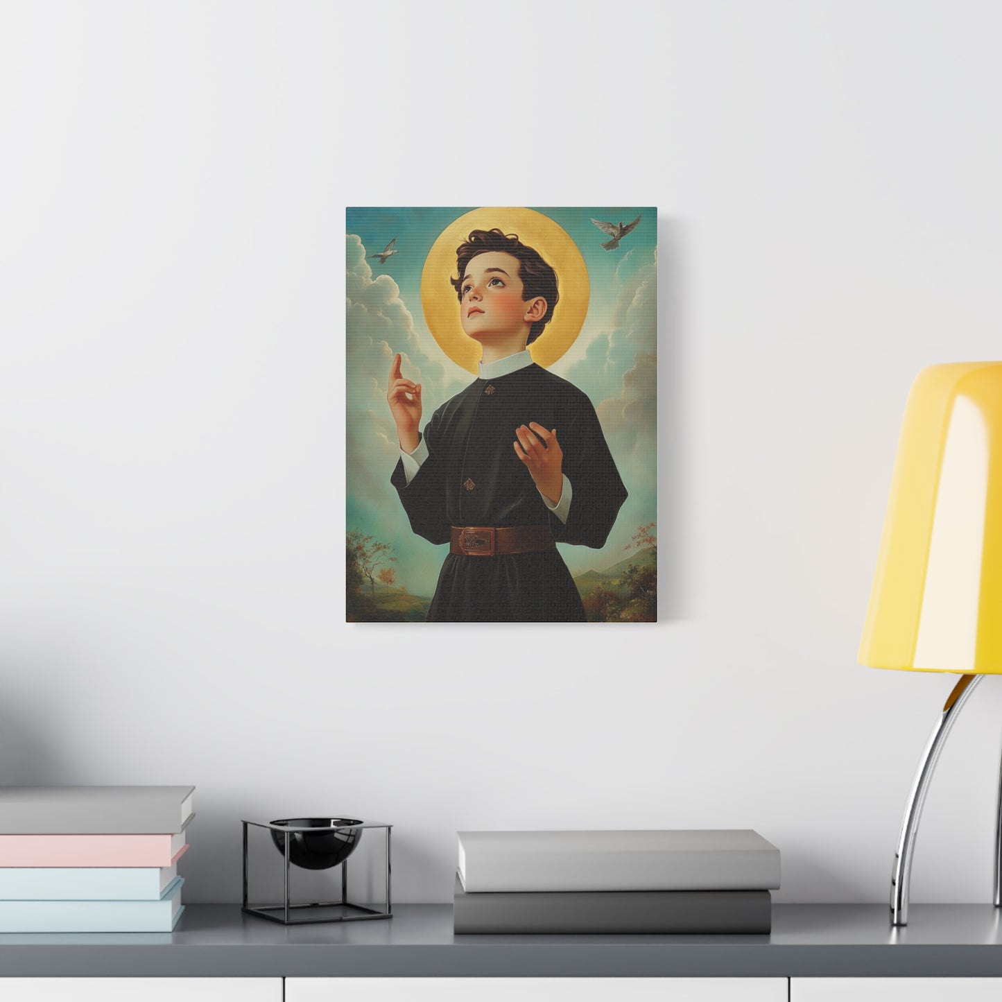 St. Dominic Savio Catholic Canvas Wall Art, Christian Decor