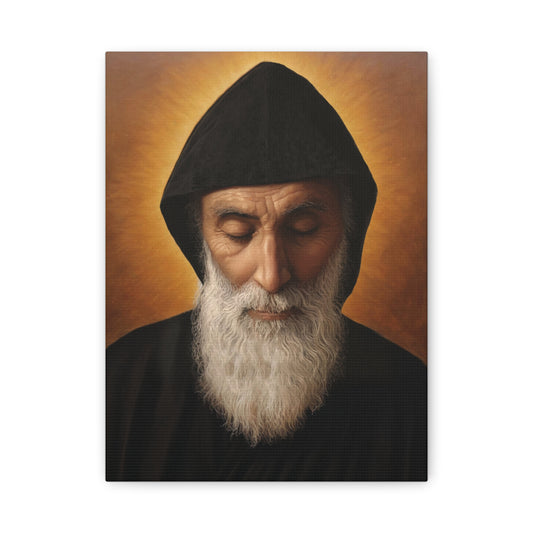 St. Charbel Makhlouf saint Catholic Canvas Wall Art, Christian Decor