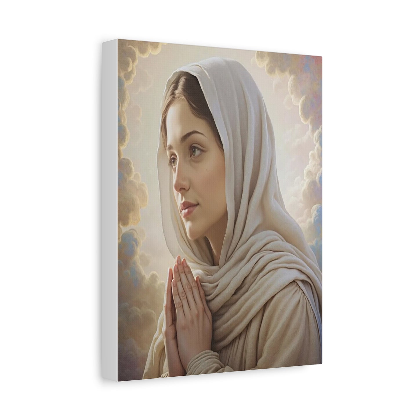 St. Bernadette Canvas Print, Catholic Decor Wall, Gift Religious Christian
