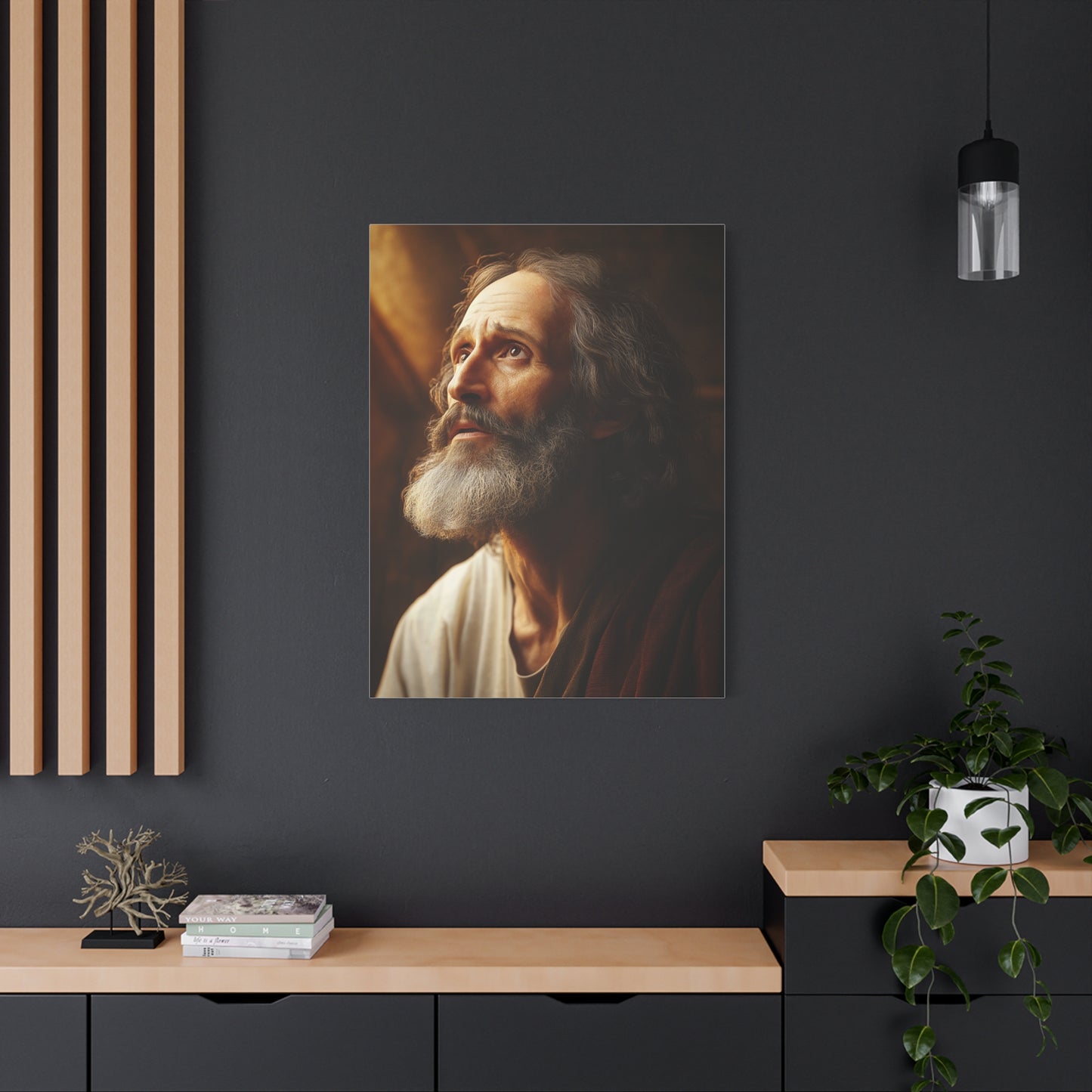 St. Matthew Apostle and Evangelist Catholic Canvas Wall Art, Christian Decor