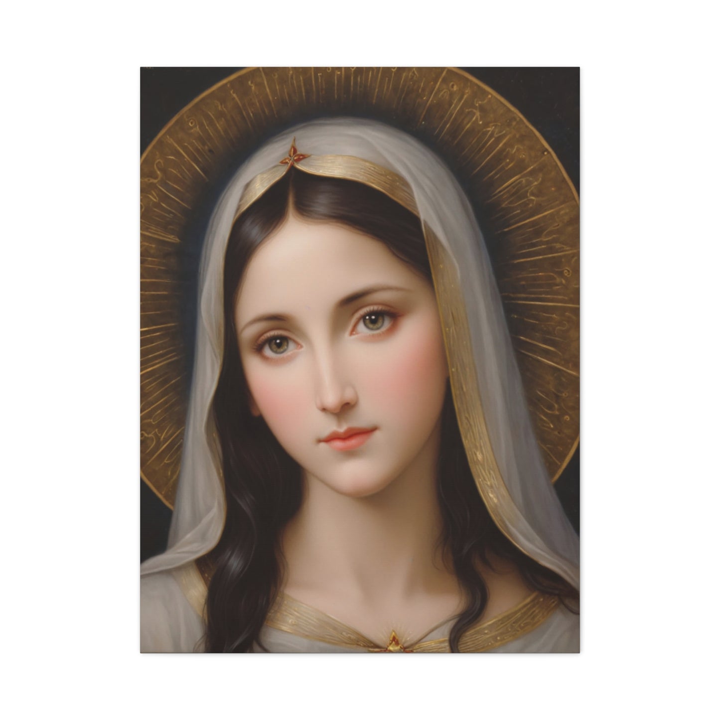 Our Blessed Lady Holy Mary Catholic Canvas Wall Art, Christian Decor