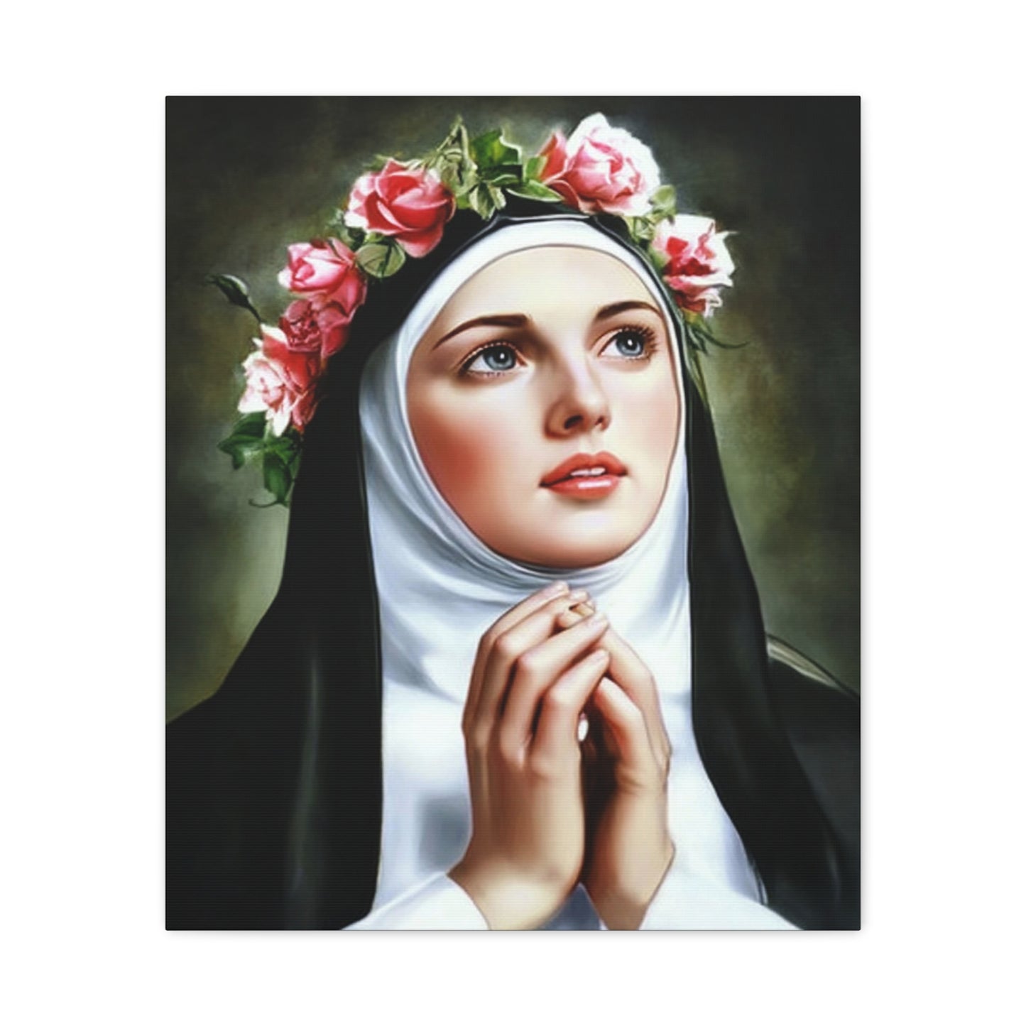 Ready To Hang - St. Rose of Lima Catholic Canvas Wall Art, Christian Decor