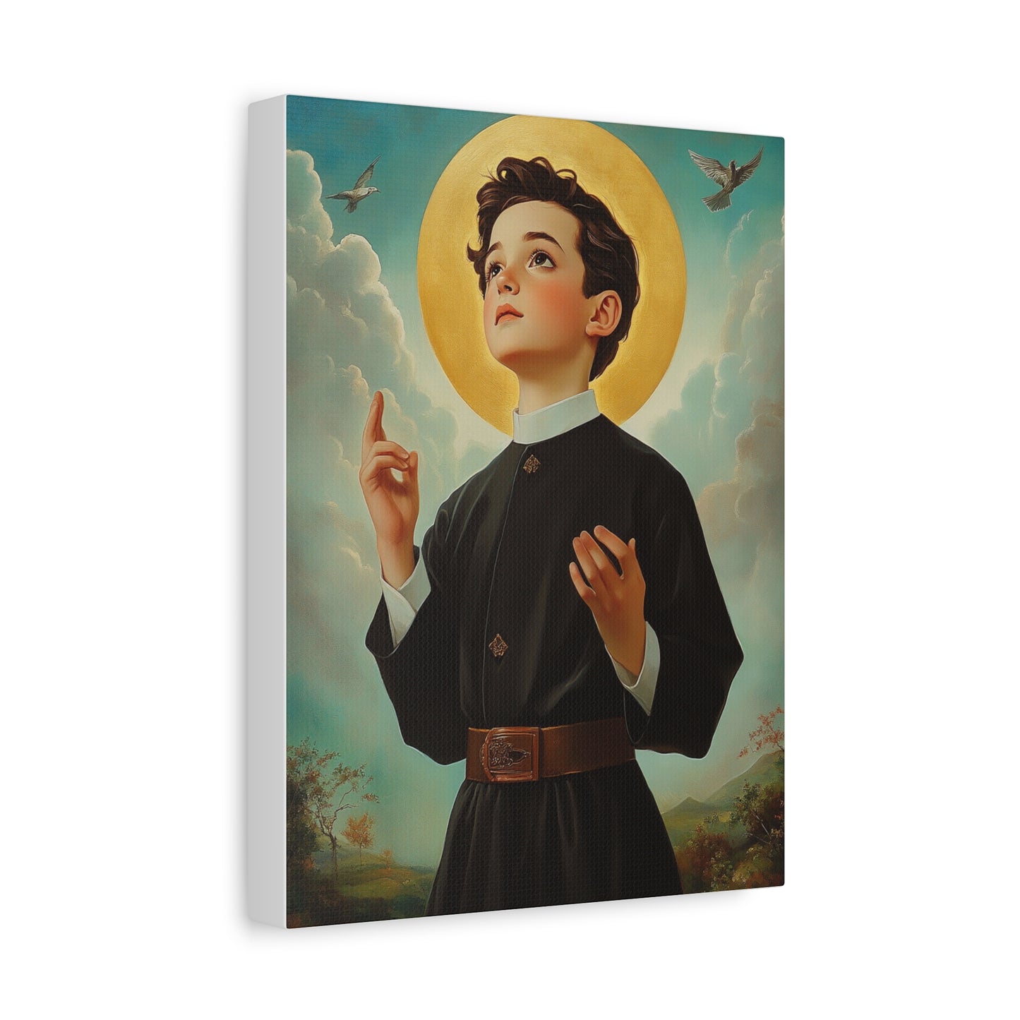 St. Dominic Savio Catholic Canvas Wall Art, Christian Decor