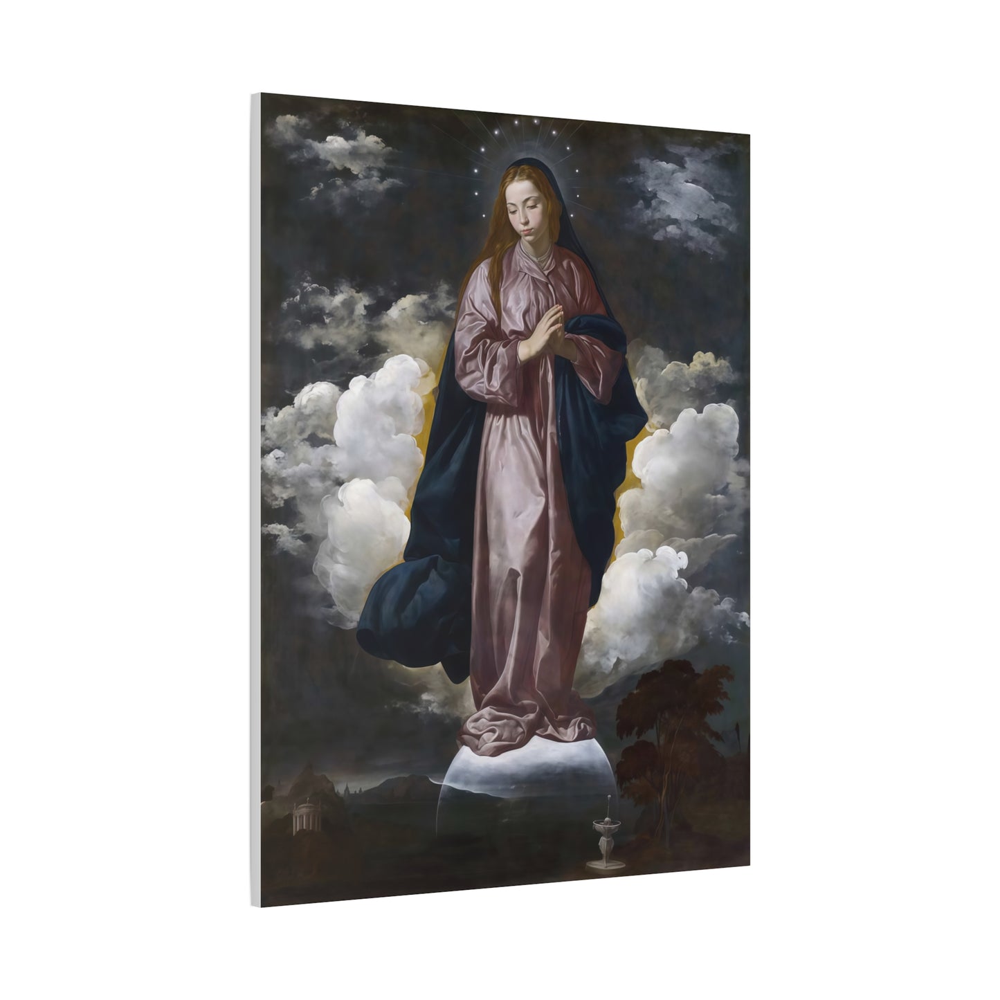 Ready To Hang - Mary Immaculate Conception Catholic Canvas Wall Art, Christian Decor