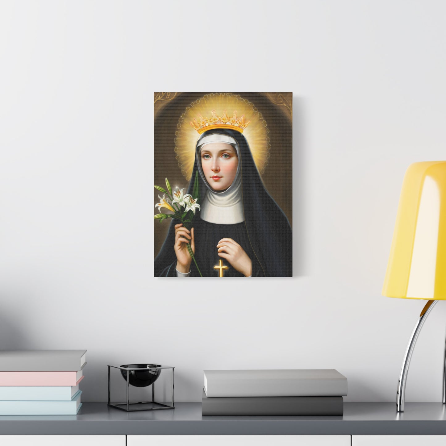 Ready to Hang - St. Patricia Catholic Canvas Wall Art, Christian Decor
